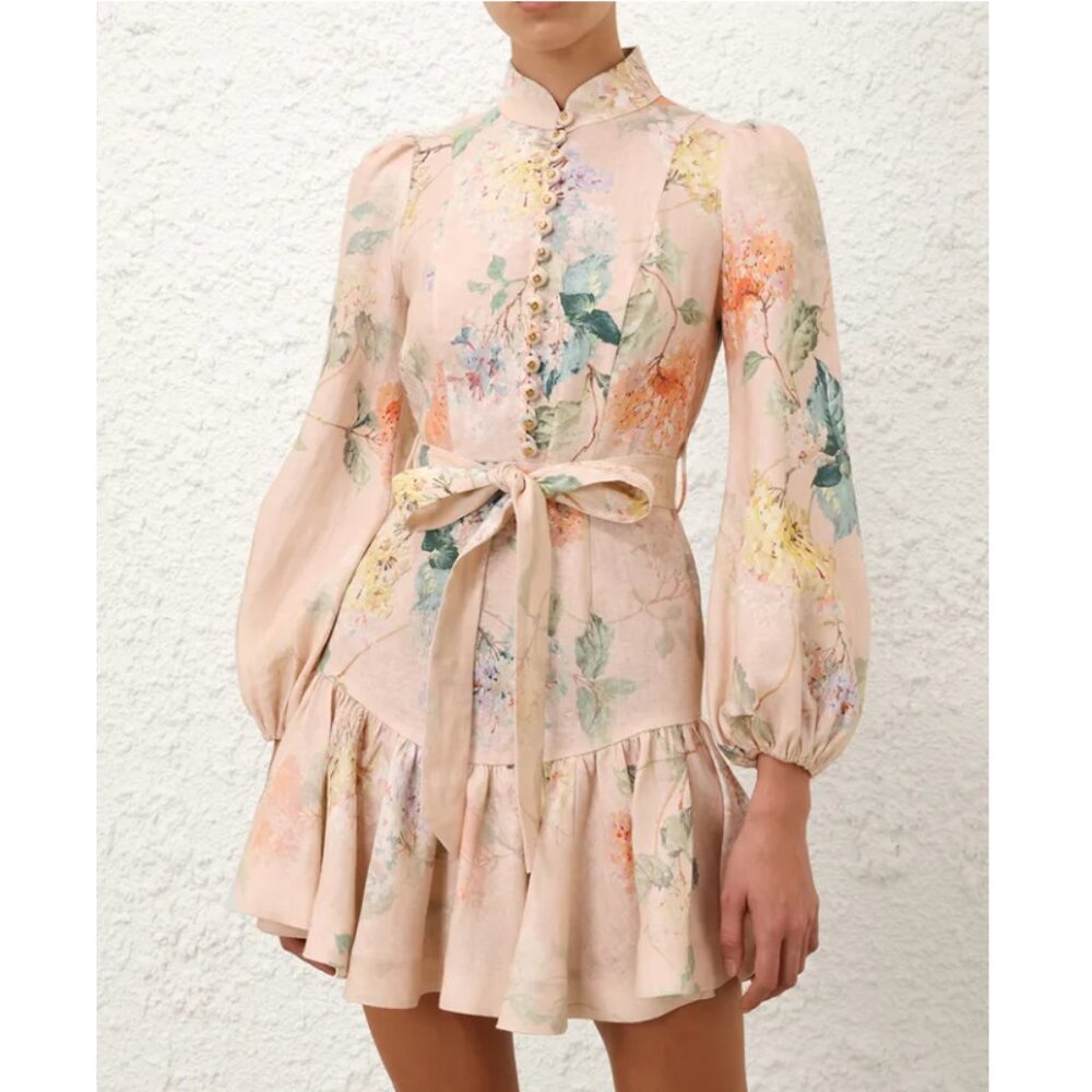 Zimmermann Illuminate Peplum Mini Dress